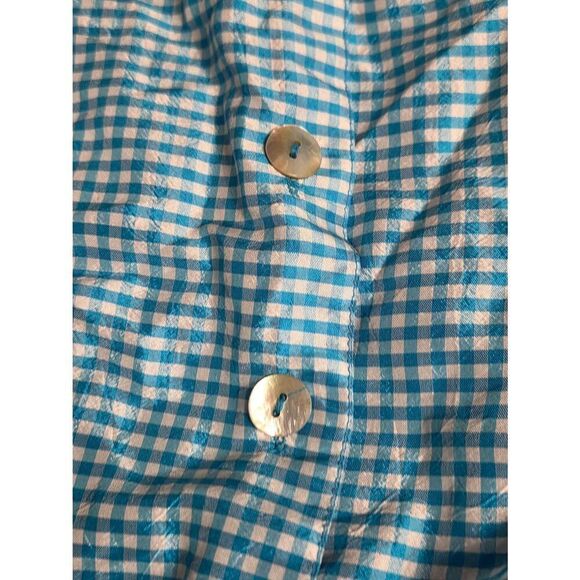 VTG Draper's & Damon's 100% Silk Button Up Pajama Top Sz M - Picture 6 of 6